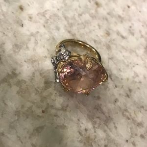 Gold and pink Juicy ring